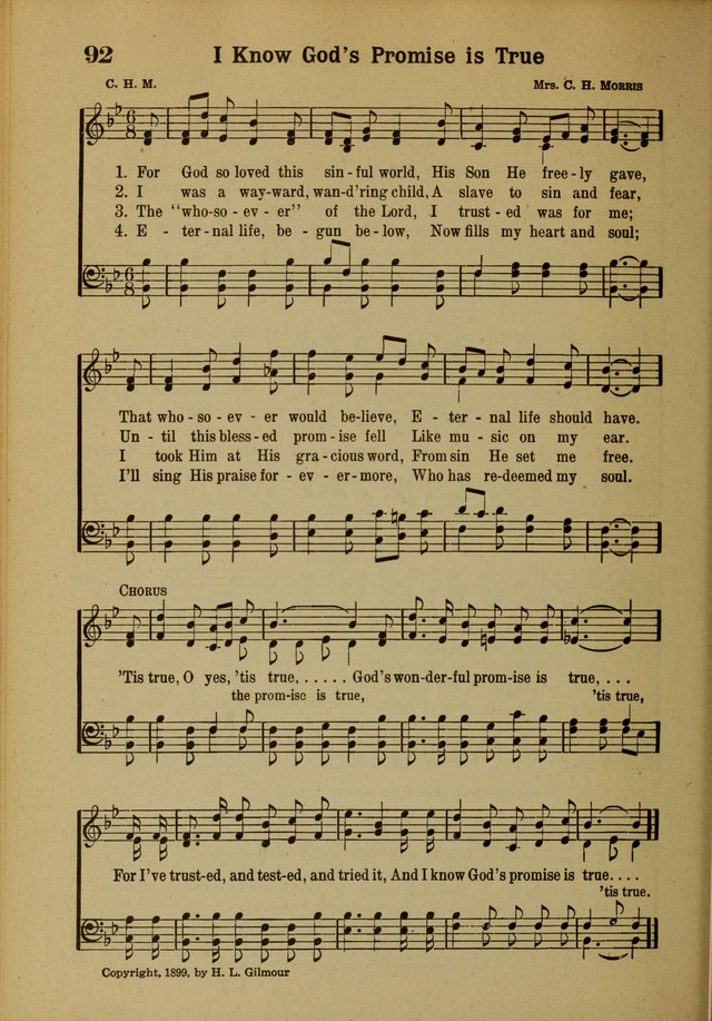 Hymns of Praise: for the Church and Sunday School page 92