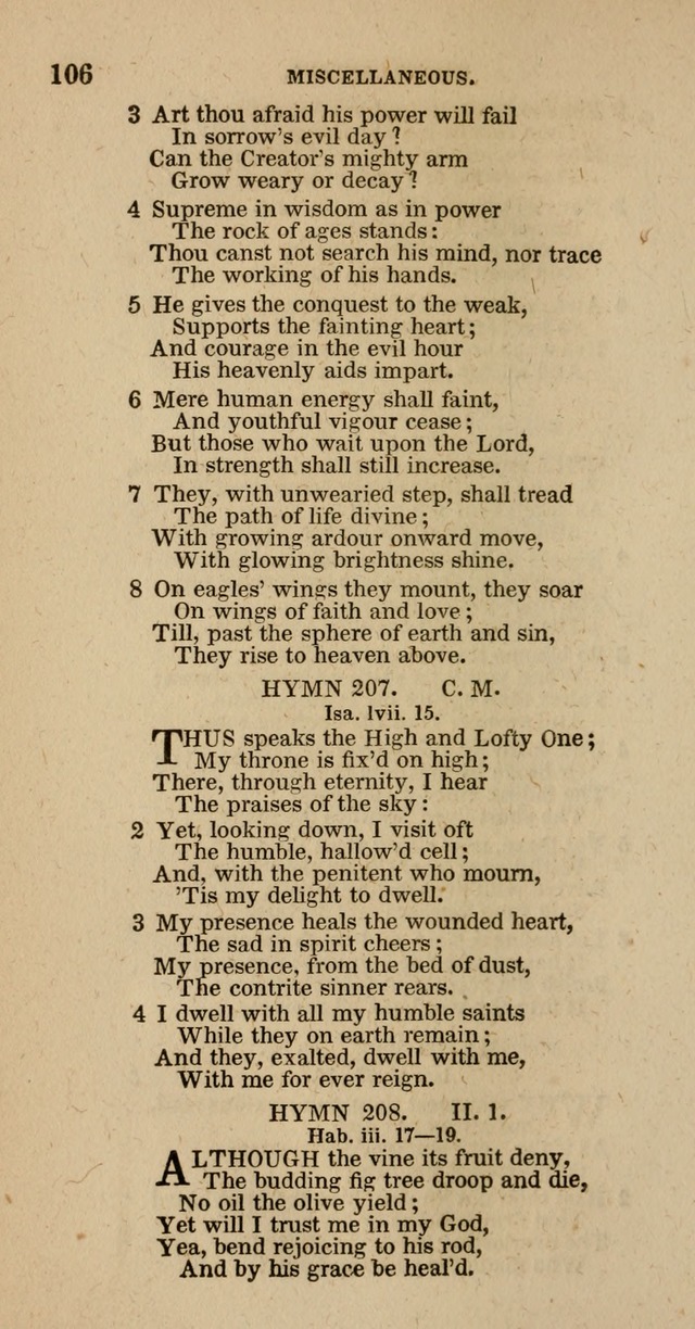 Hymns of the Protestant Episcopal Church of the United States, as authorized by the General Convention: with an additional selection page 106