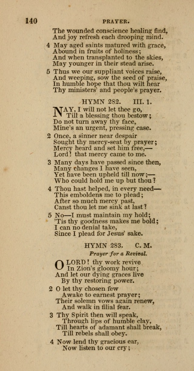 Hymns of the Protestant Episcopal Church of the United States, as authorized by the General Convention: with an additional selection page 140