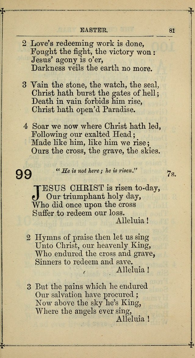 Hymnal: according to the use of the Protestant Episcopal Church in the United States of America : Revised edition (1874) page 96
