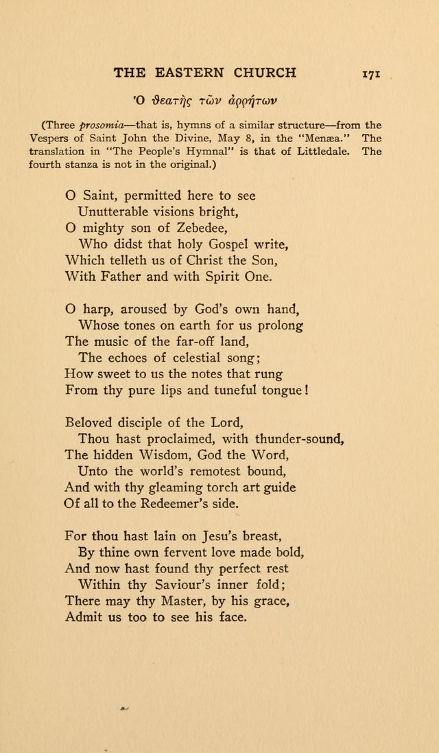 Hymns and Poetry of the Eastern Church page 166