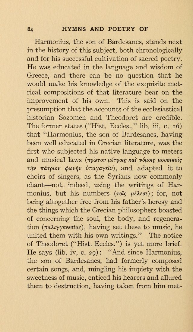 Hymns and Poetry of the Eastern Church page 75