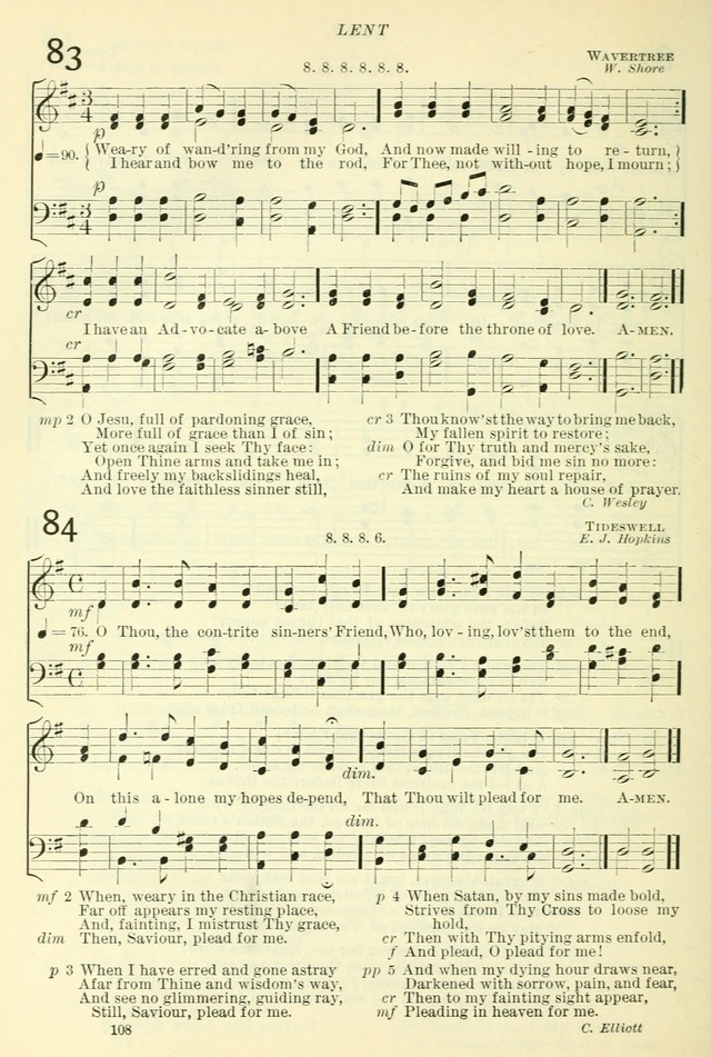 The Church Hymnal: revised and enlarged in accordance with the action of the General Convention of the Protestant Episcopal Church in the United States of America in the year of our Lord 1892. (Ed. B) page 156