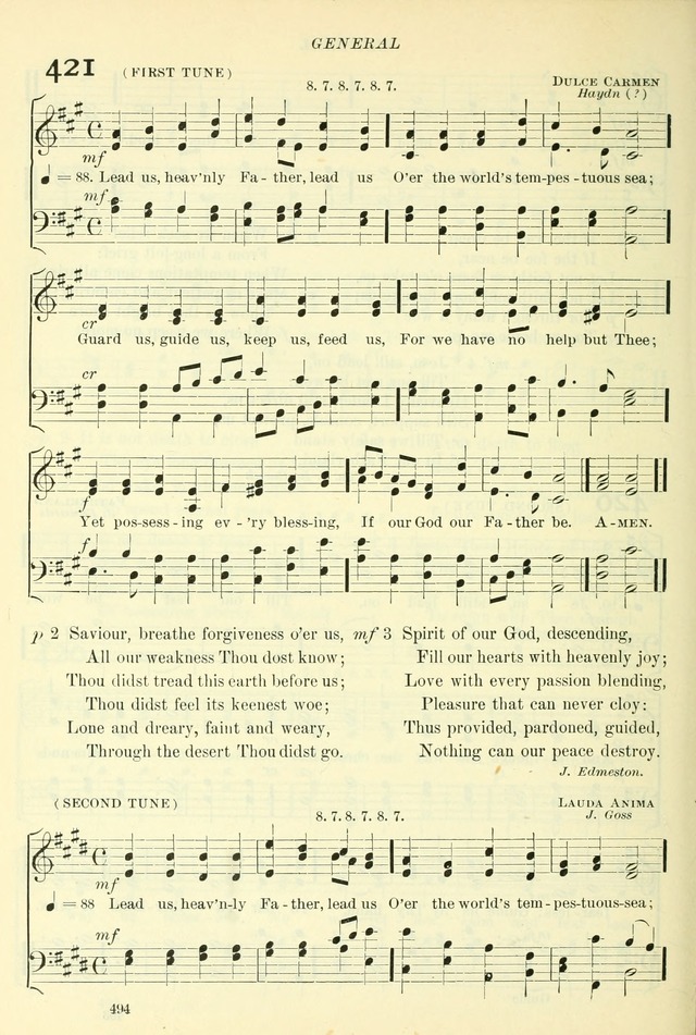 The Church Hymnal: revised and enlarged in accordance with the action of the General Convention of the Protestant Episcopal Church in the United States of America in the year of our Lord 1892. (Ed. B) page 542