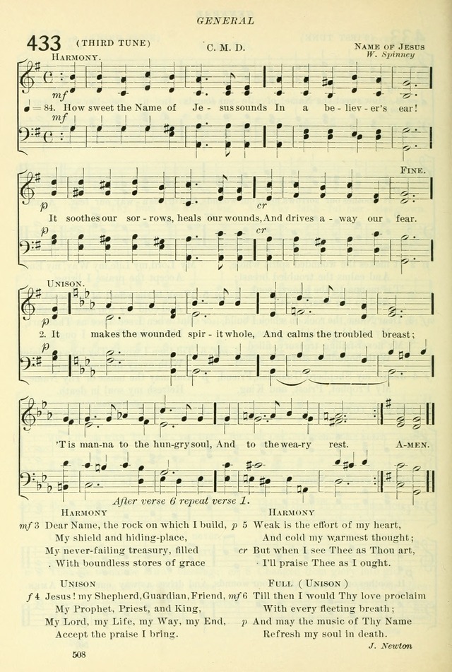 The Church Hymnal: revised and enlarged in accordance with the action of the General Convention of the Protestant Episcopal Church in the United States of America in the year of our Lord 1892. (Ed. B) page 556