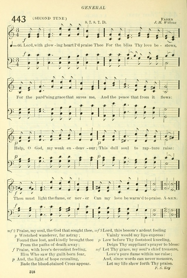The Church Hymnal: revised and enlarged in accordance with the action of the General Convention of the Protestant Episcopal Church in the United States of America in the year of our Lord 1892. (Ed. B) page 566
