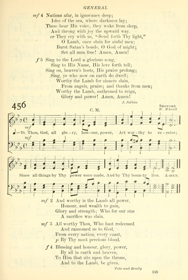 The Church Hymnal: revised and enlarged in accordance with the action of the General Convention of the Protestant Episcopal Church in the United States of America in the year of our Lord 1892. (Ed. B) page 581