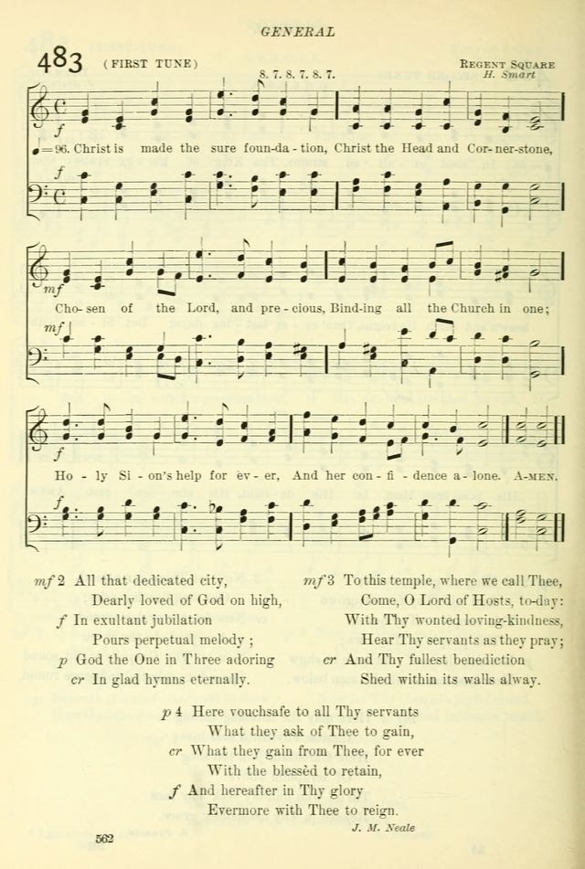 The Church Hymnal: revised and enlarged in accordance with the action of the General Convention of the Protestant Episcopal Church in the United States of America in the year of our Lord 1892. (Ed. B) page 610