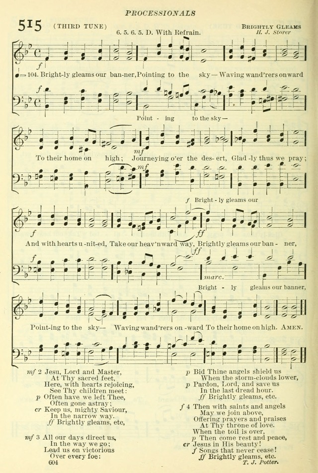 The Church Hymnal: revised and enlarged in accordance with the action of the General Convention of the Protestant Episcopal Church in the United States of America in the year of our Lord 1892. (Ed. B) page 652