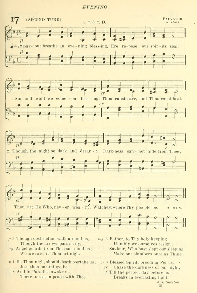 The Church Hymnal: revised and enlarged in accordance with the action of the General Convention of the Protestant Episcopal Church in the United States of America in the year of our Lord 1892. (Ed. B) page 69