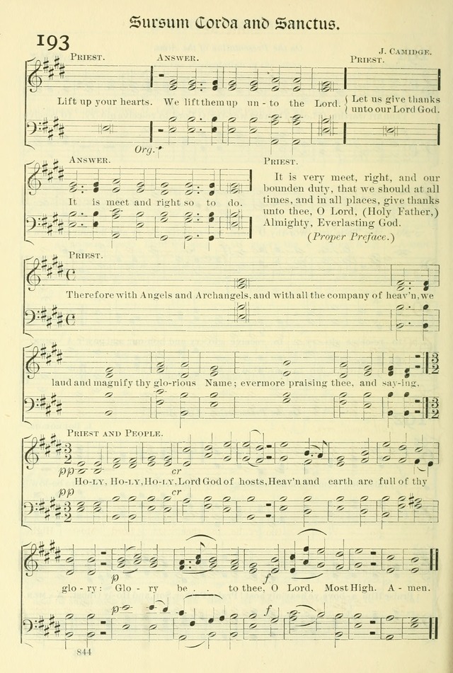 The Church Hymnal: revised and enlarged in accordance with the action of the General Convention of the Protestant Episcopal Church in the United States of America in the year of our Lord 1892. (Ed. B) page 892