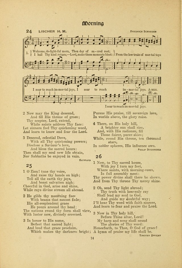 Hymns, Psalms and Gospel Songs: with responsive readings page 14