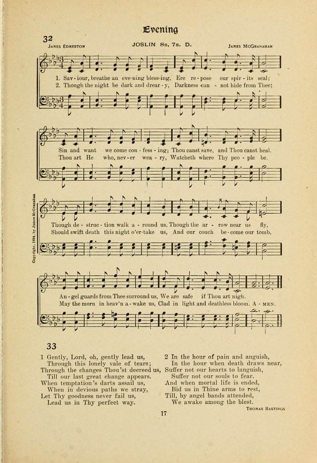Hymns, Psalms and Gospel Songs: with responsive readings page 17