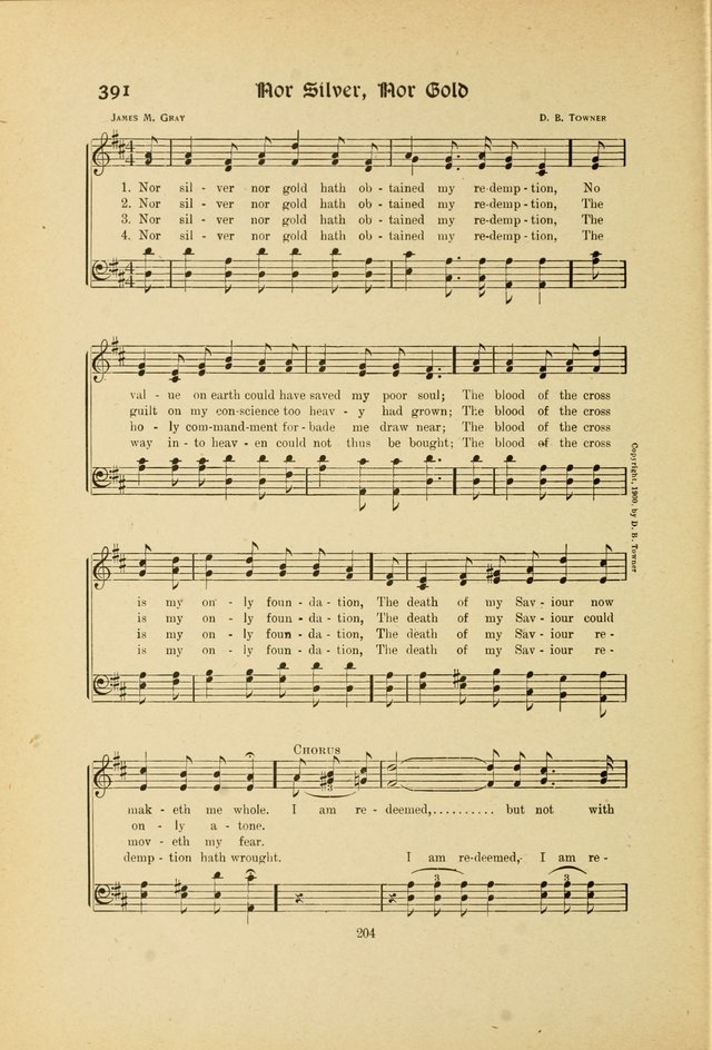 Hymns, Psalms and Gospel Songs: with responsive readings page 204