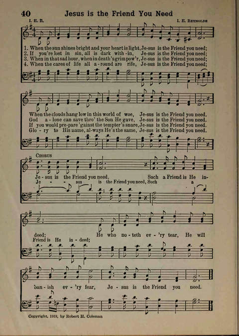 Hymns of Praise Number Two page 40