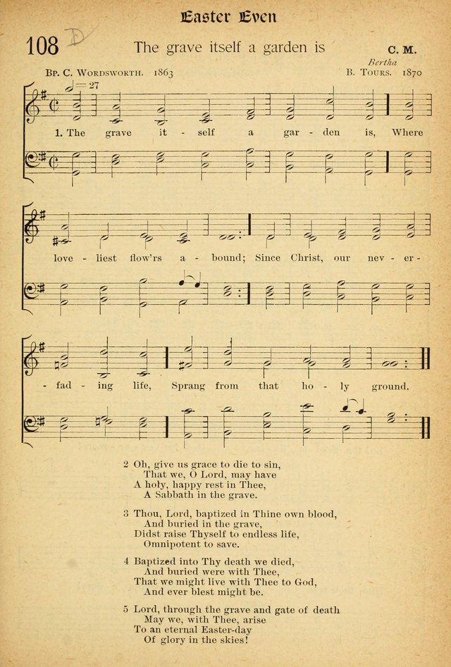 The Hymnal: revised and enlarged as adopted by the General Convention of the Protestant Episcopal Church in the United States of America in the of our Lord 1892..with music, as used in Trinity Church page 127