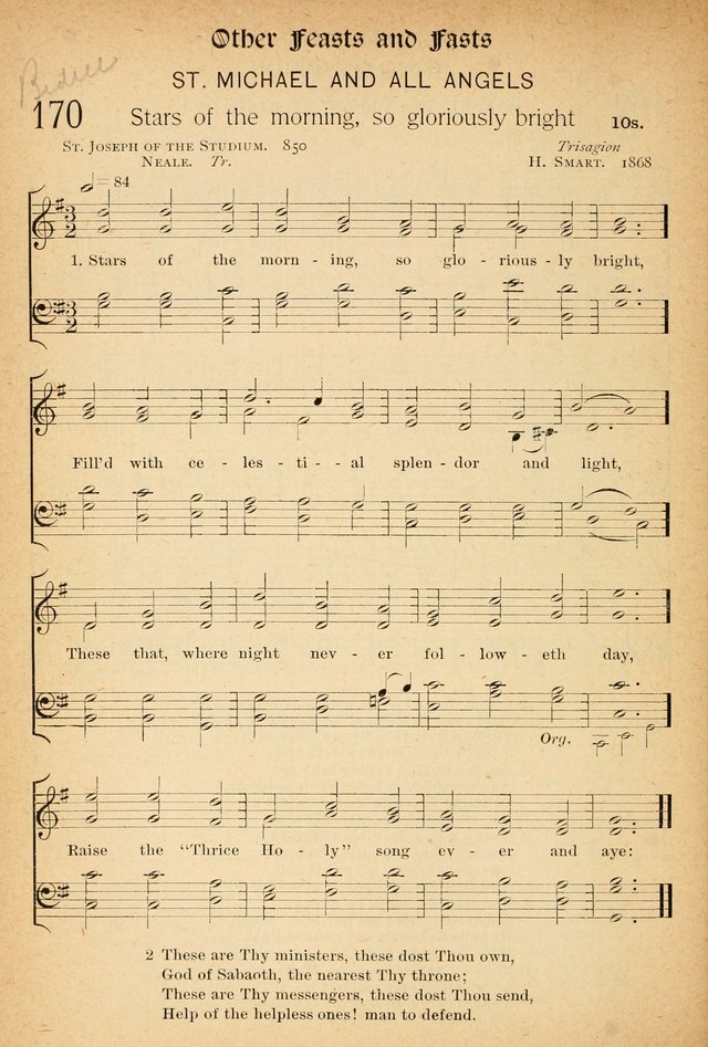 The Hymnal: revised and enlarged as adopted by the General Convention of the Protestant Episcopal Church in the United States of America in the of our Lord 1892..with music, as used in Trinity Church page 190
