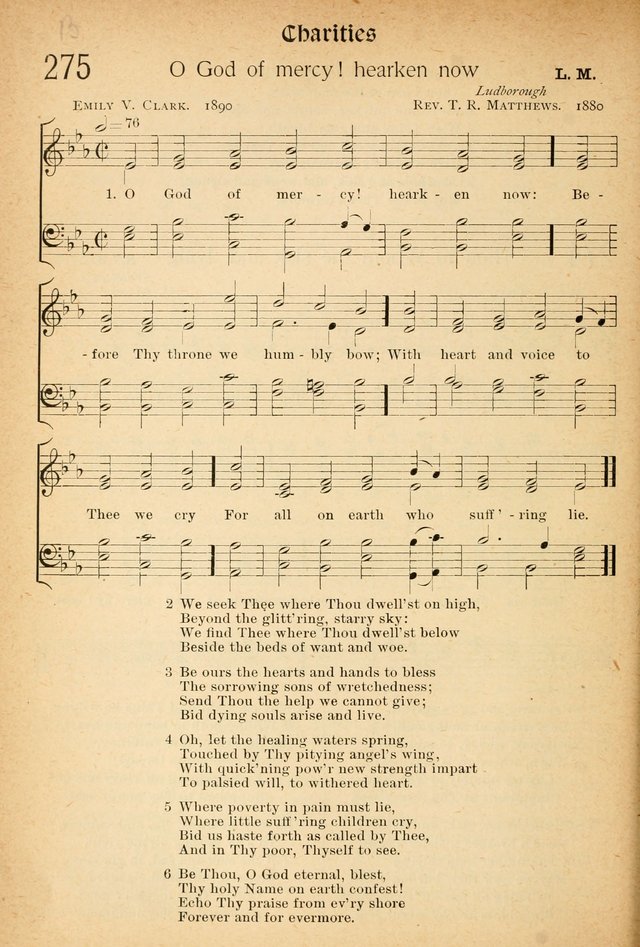 The Hymnal: revised and enlarged as adopted by the General Convention of the Protestant Episcopal Church in the United States of America in the of our Lord 1892..with music, as used in Trinity Church page 312