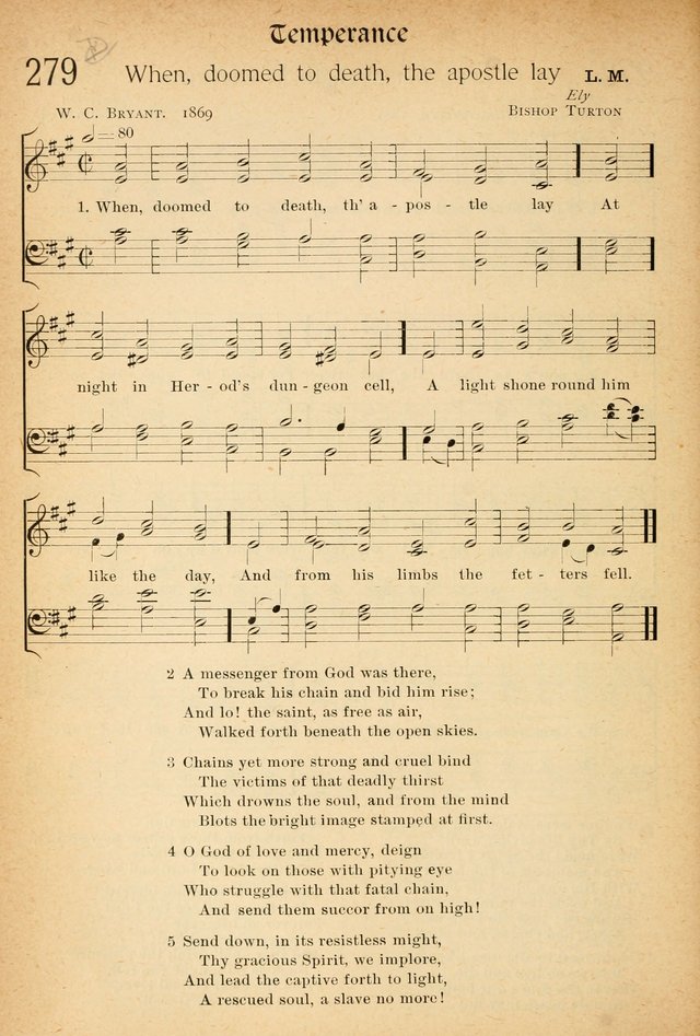 The Hymnal: revised and enlarged as adopted by the General Convention of the Protestant Episcopal Church in the United States of America in the of our Lord 1892..with music, as used in Trinity Church page 316