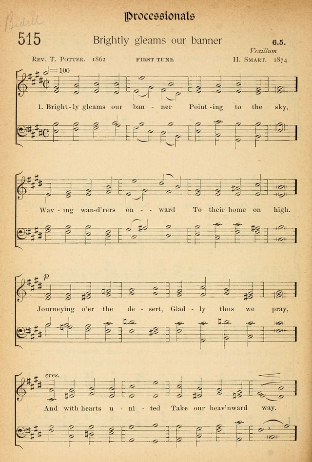The Hymnal: revised and enlarged as adopted by the General Convention of the Protestant Episcopal Church in the United States of America in the of our Lord 1892..with music, as used in Trinity Church page 570