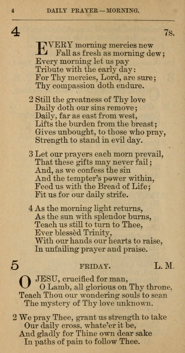The Hymnal: revised and enlarged as adopted by the General Convention of the Protestant Episcopal Church in the United States of America in the year of our Lord 1892 page 17