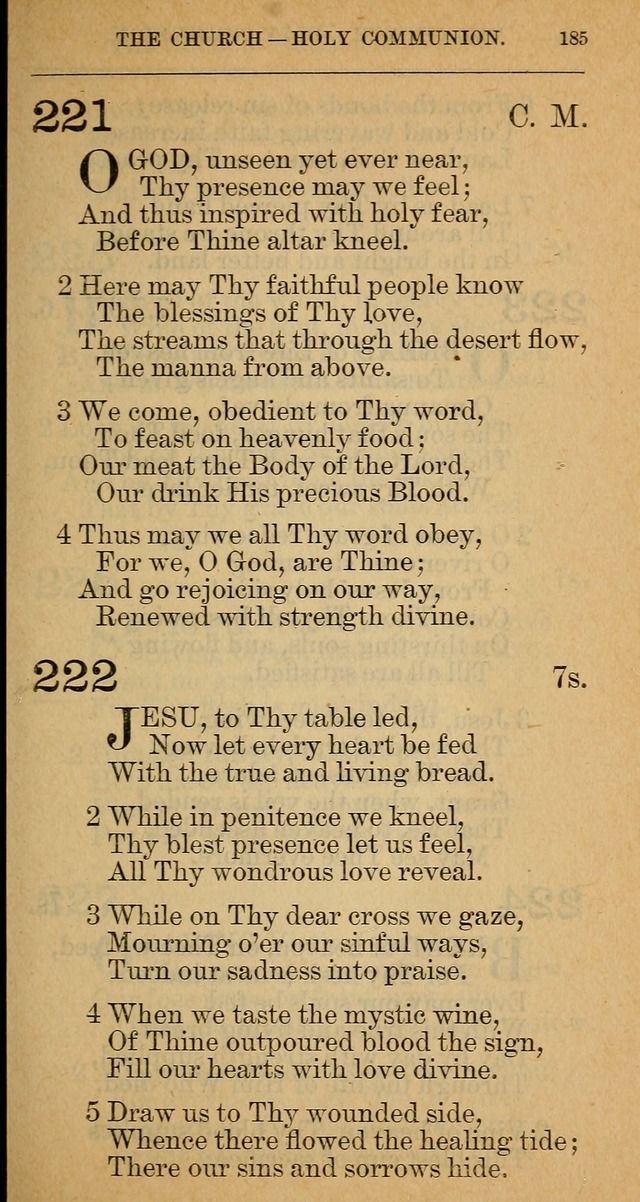 The Hymnal: revised and enlarged as adopted by the General Convention of the Protestant Episcopal Church in the United States of America in the year of our Lord 1892 page 196