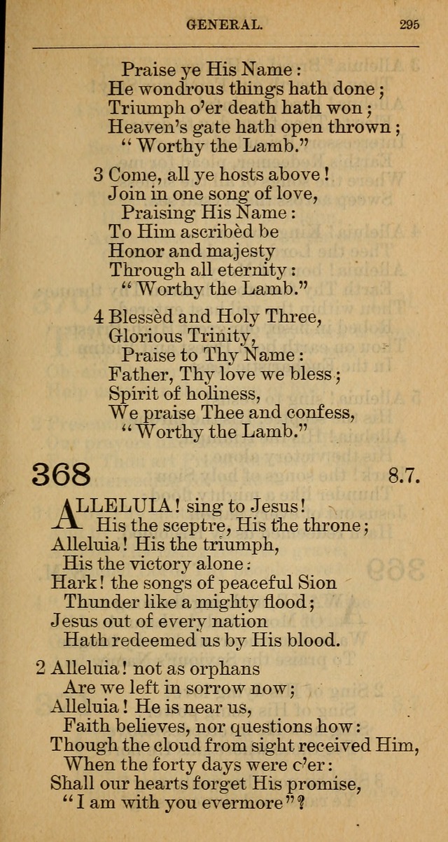 The Hymnal: revised and enlarged as adopted by the General Convention of the Protestant Episcopal Church in the United States of America in the year of our Lord 1892 page 306