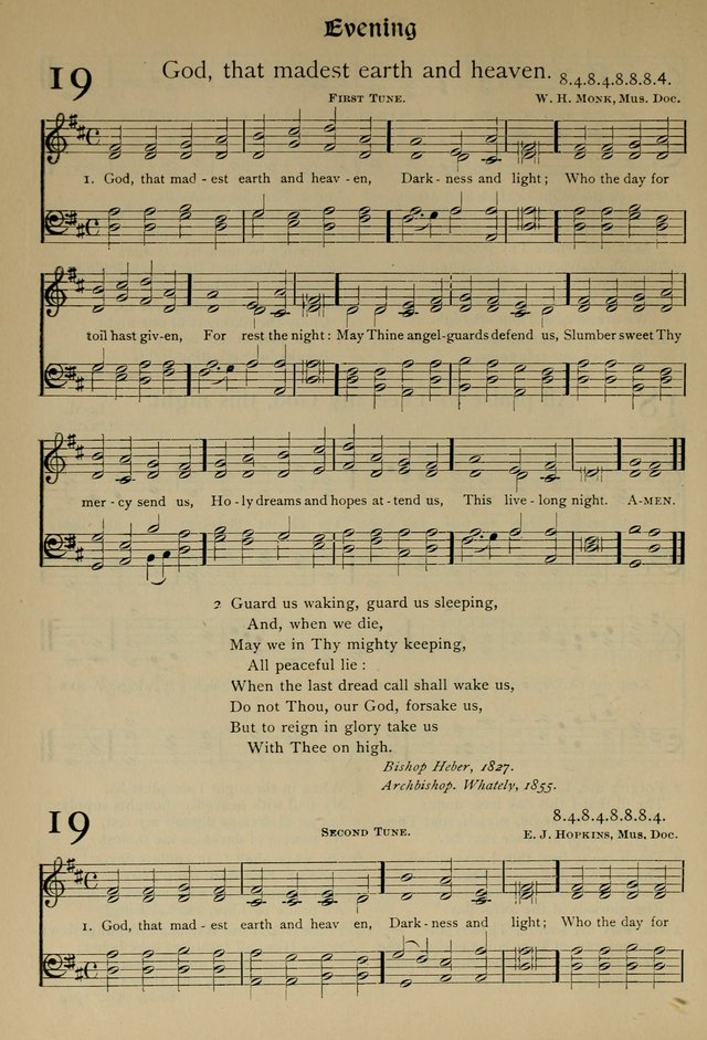The Hymnal, Revised and Enlarged, as adopted by the General Convention of the Protestant Episcopal Church in the United States of America in the year of our Lord 1892 page 35