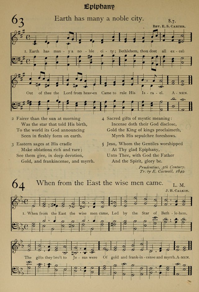 The Hymnal, Revised and Enlarged, as adopted by the General Convention of the Protestant Episcopal Church in the United States of America in the year of our Lord 1892 page 93