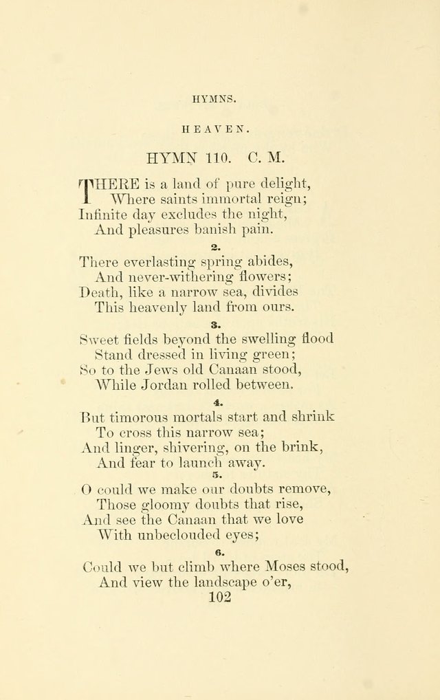 Hymns Recommended for use in the Reformed Episcopal Church page 109