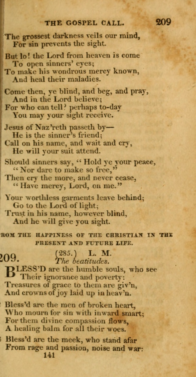 Hymns, Selected and Original: for public and private worship (1st ed.) page 141