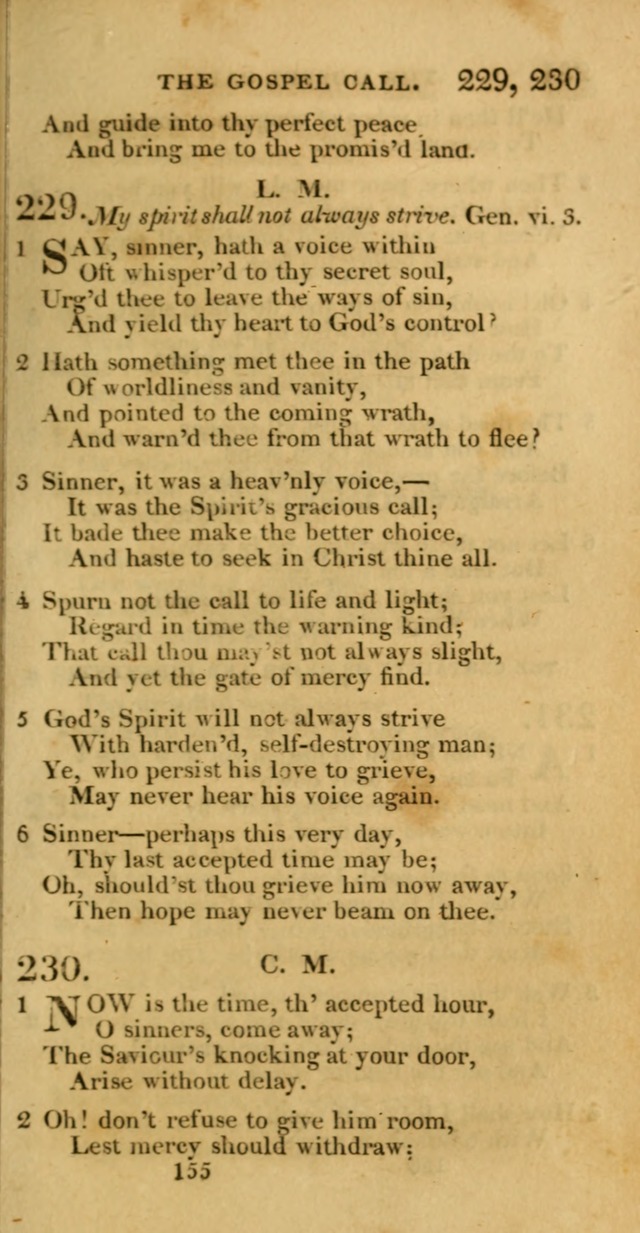Hymns, Selected and Original: for public and private worship (1st ed.) page 155