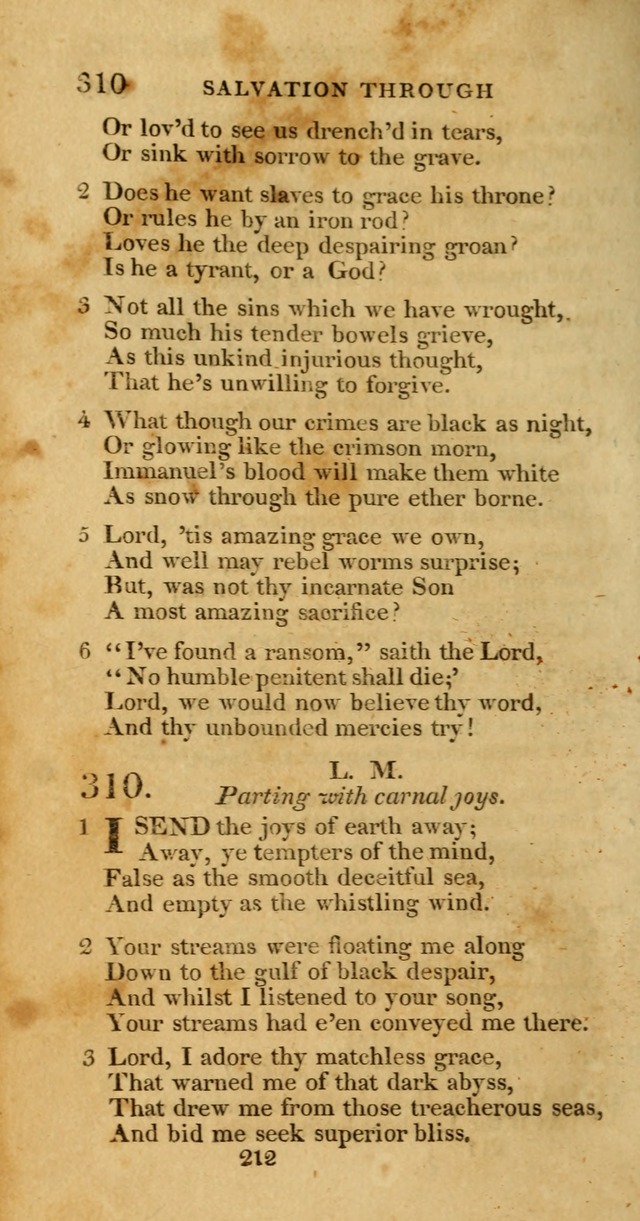 Hymns, Selected and Original: for public and private worship (1st ed.) page 212