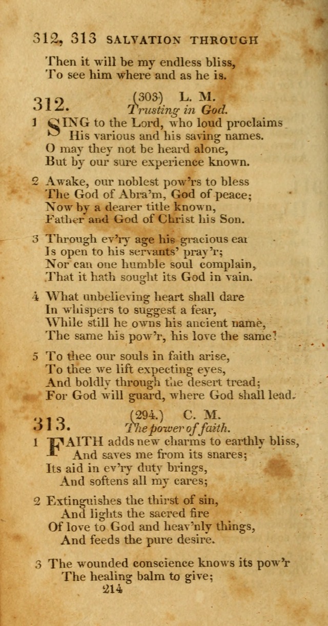 Hymns, Selected and Original: for public and private worship (1st ed.) page 214