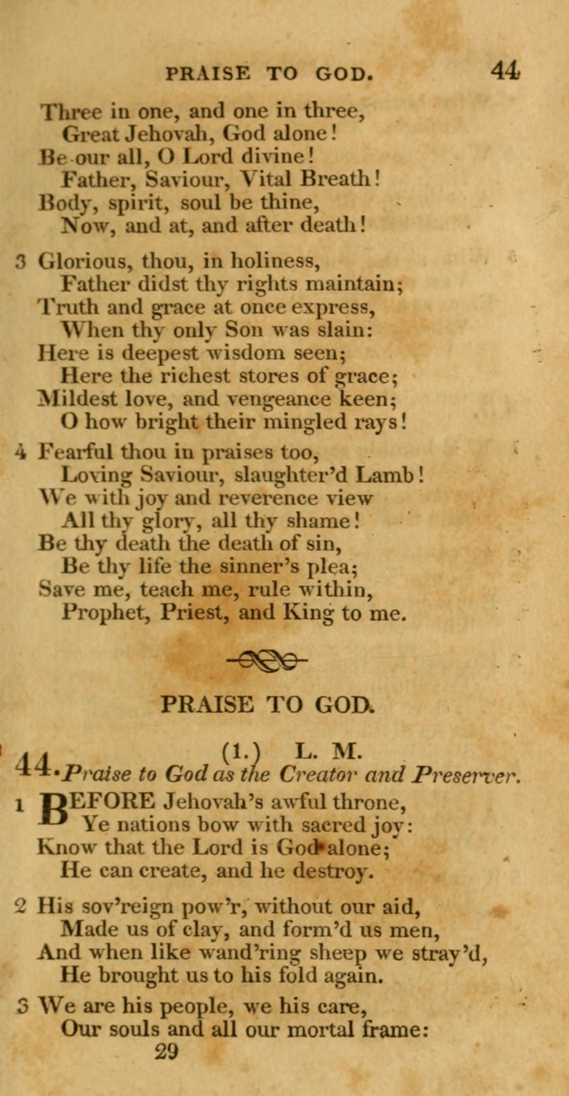 Hymns, Selected and Original: for public and private worship (1st ed.) page 29