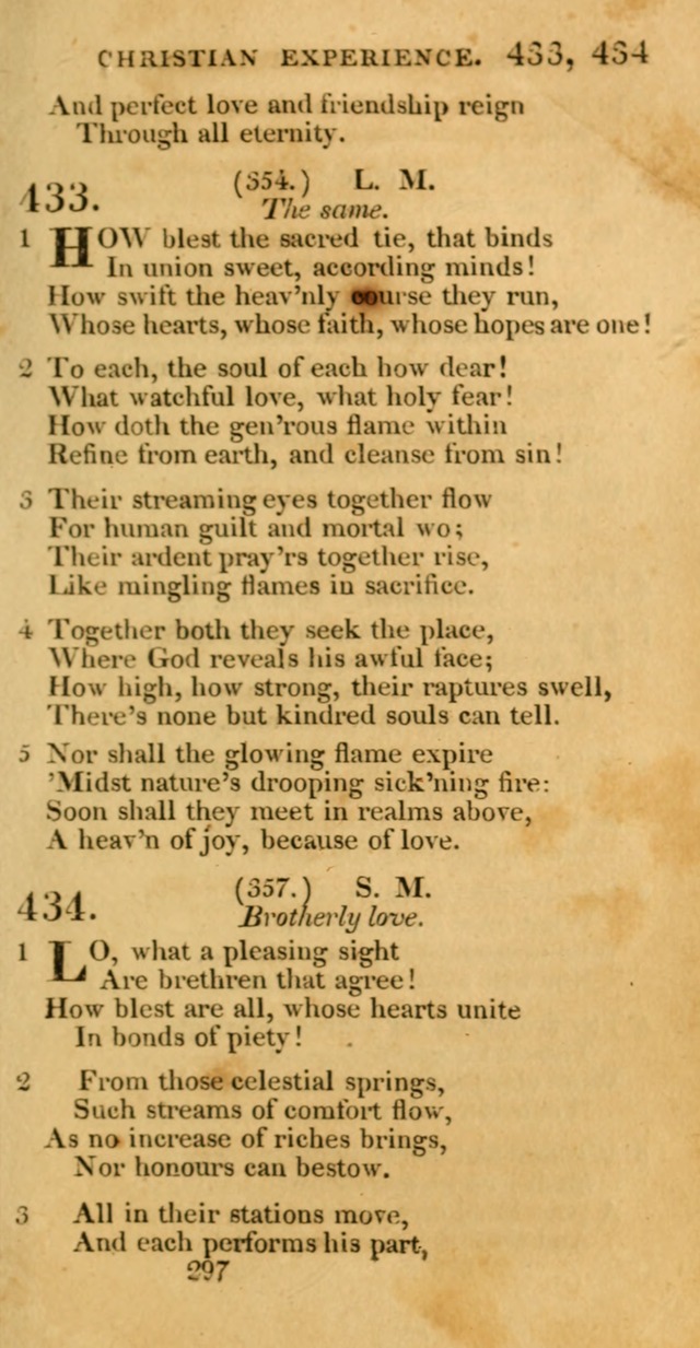 Hymns, Selected and Original: for public and private worship (1st ed.) page 297