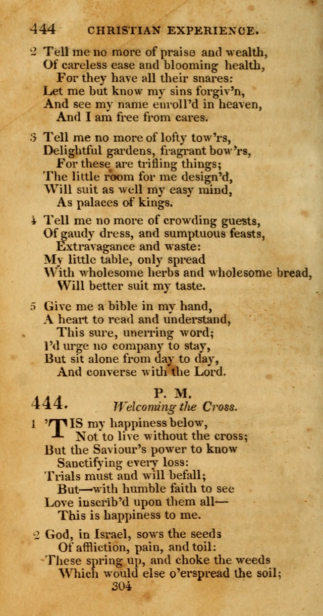 Hymns, Selected and Original: for public and private worship (1st ed.) page 304