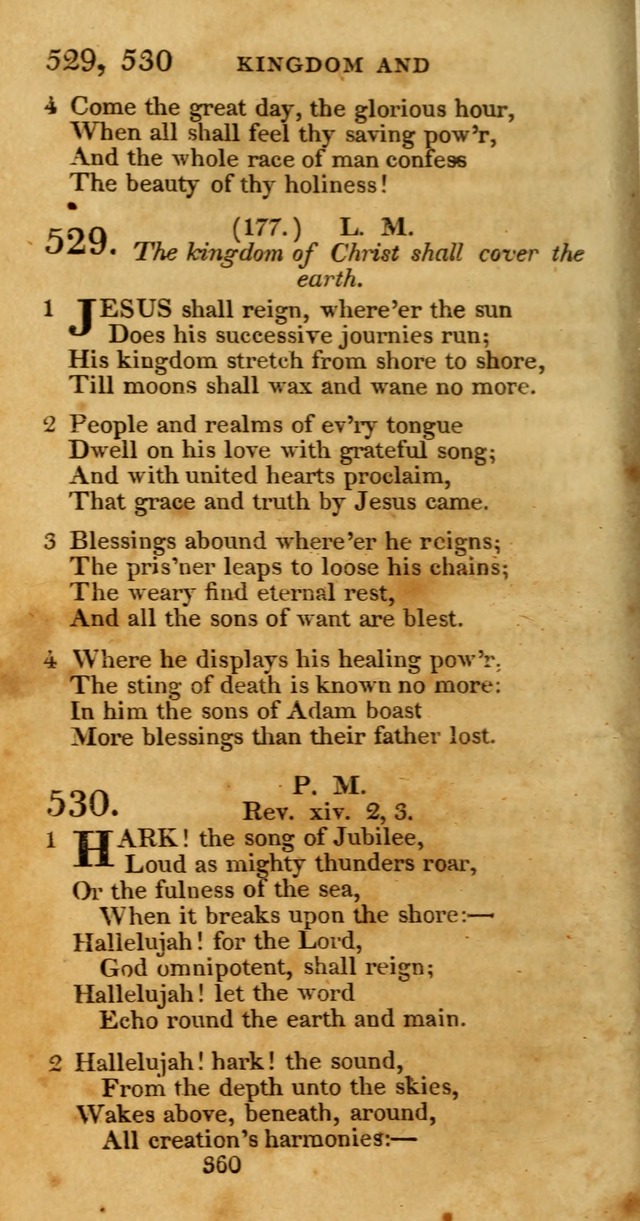 Hymns, Selected and Original: for public and private worship (1st ed.) page 360