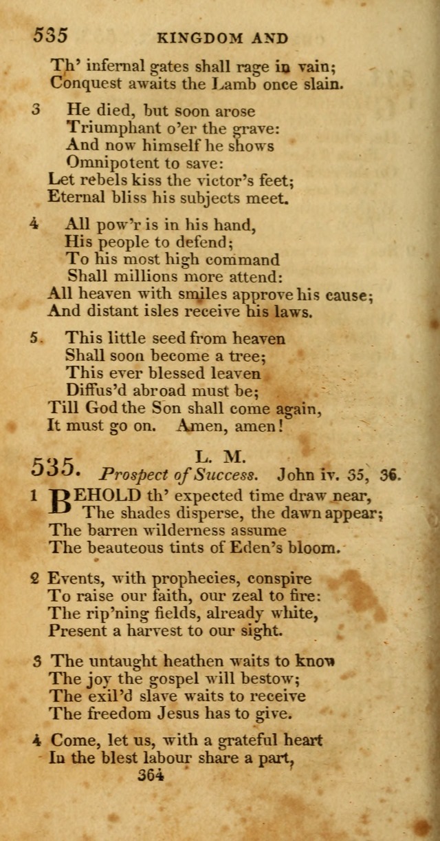 Hymns, Selected and Original: for public and private worship (1st ed.) page 364