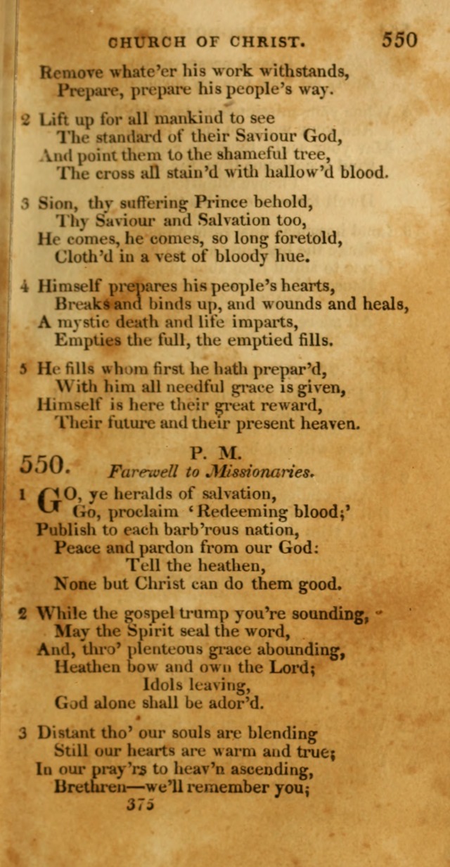 Hymns, Selected and Original: for public and private worship (1st ed.) page 375
