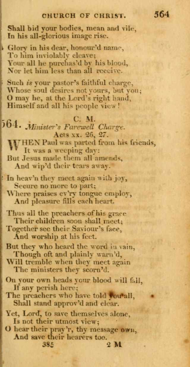 Hymns, Selected and Original: for public and private worship (1st ed.) page 385
