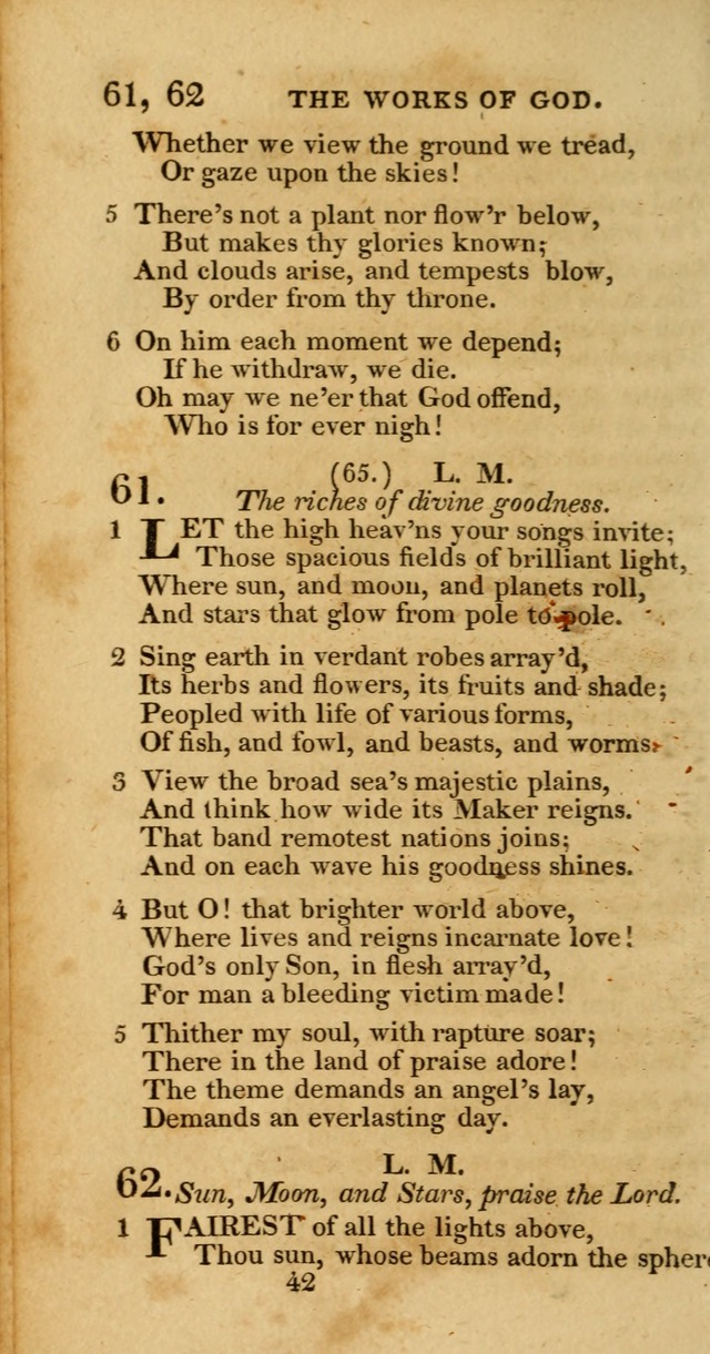 Hymns, Selected and Original: for public and private worship (1st ed.) page 42