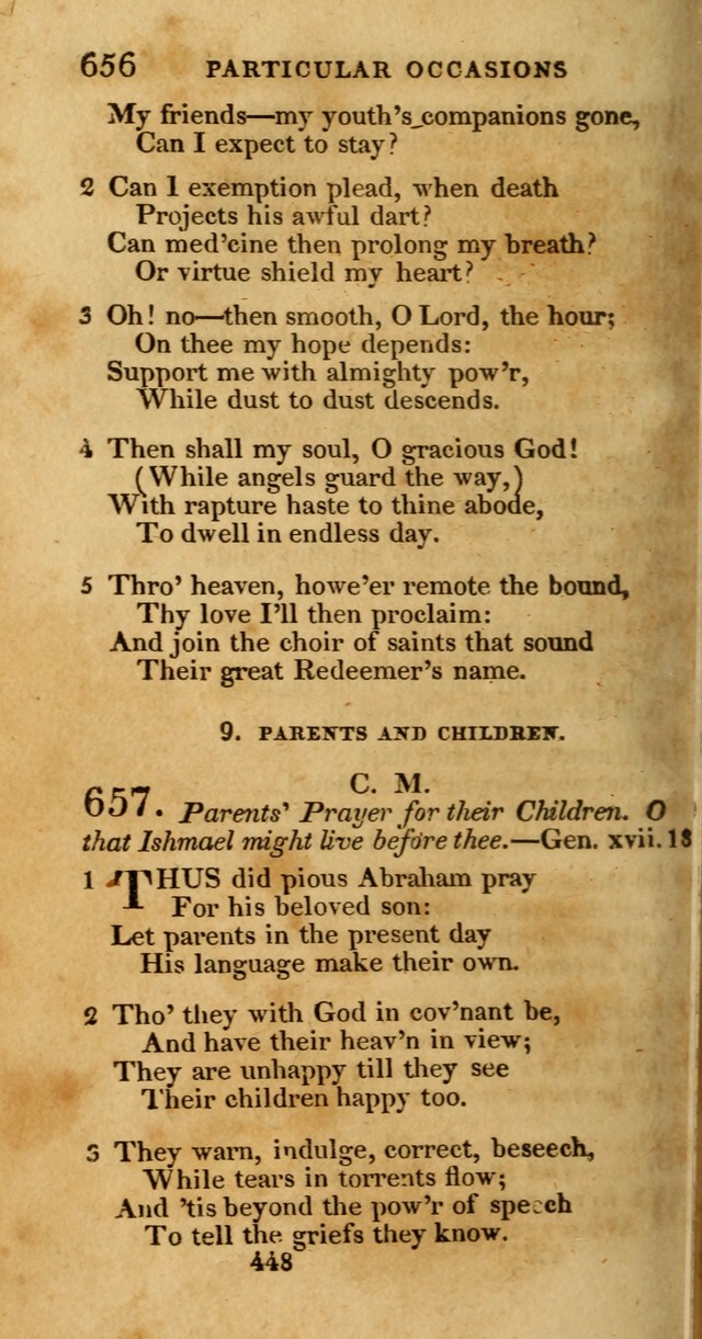 Hymns, Selected and Original: for public and private worship (1st ed.) page 448