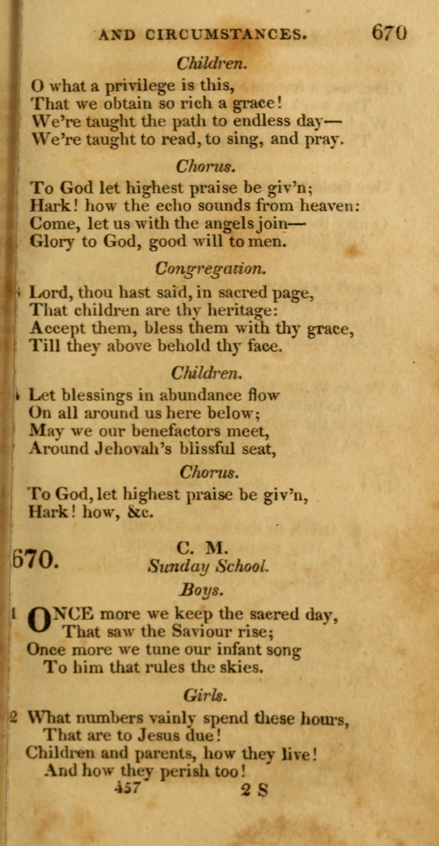 Hymns, Selected and Original: for public and private worship (1st ed.) page 457