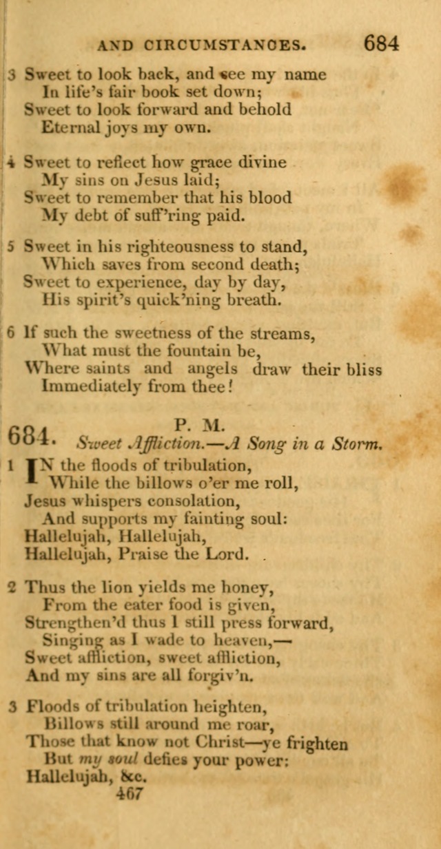 Hymns, Selected and Original: for public and private worship (1st ed.) page 467