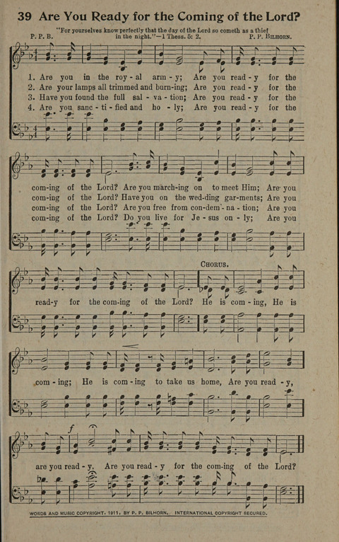 Hymns of the Second Coming of Our Lord Jesus Christ page 39