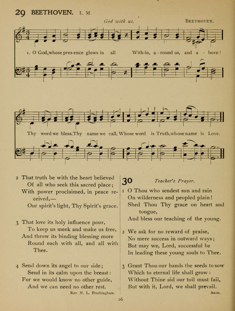 High School Hymnal: a collection of Psalms and Hymns for the use of High Schools and Seminaries page 18