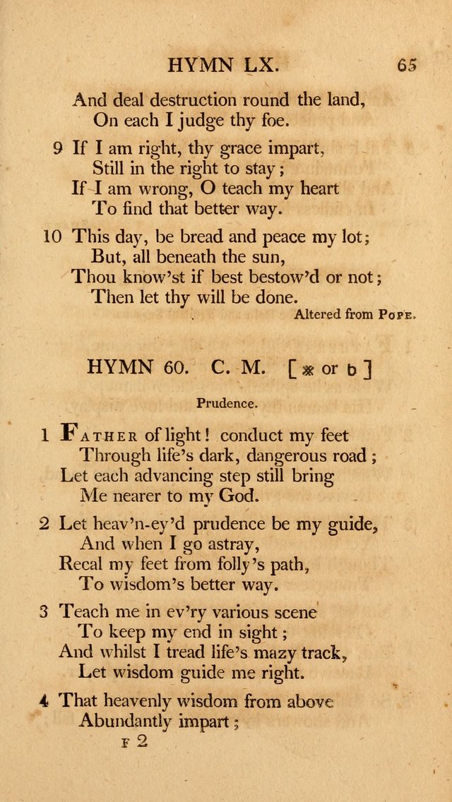Hymns, Selected from the Most Approved Authors, for the use of Trinity Church, Boston page 66