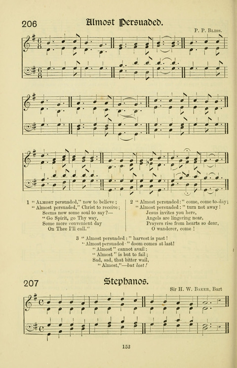 Hymns and Songs: for Mission Services and Conventions, with tunes (Enlarged ed.) page 152