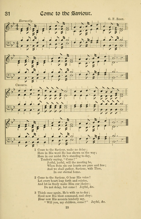 Hymns and Songs: for Mission Services and Conventions, with tunes (Enlarged ed.) page 23